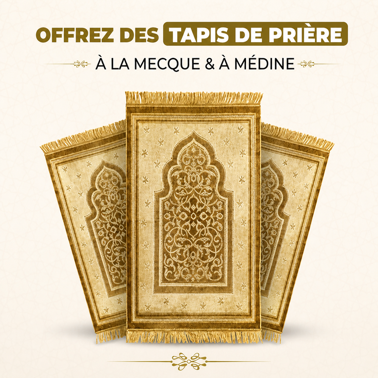 Offrir 40 tapis de prière