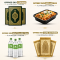 PACK HAJJ - 20 corans + 10 repas + 50 bouteilles + 40 tapis